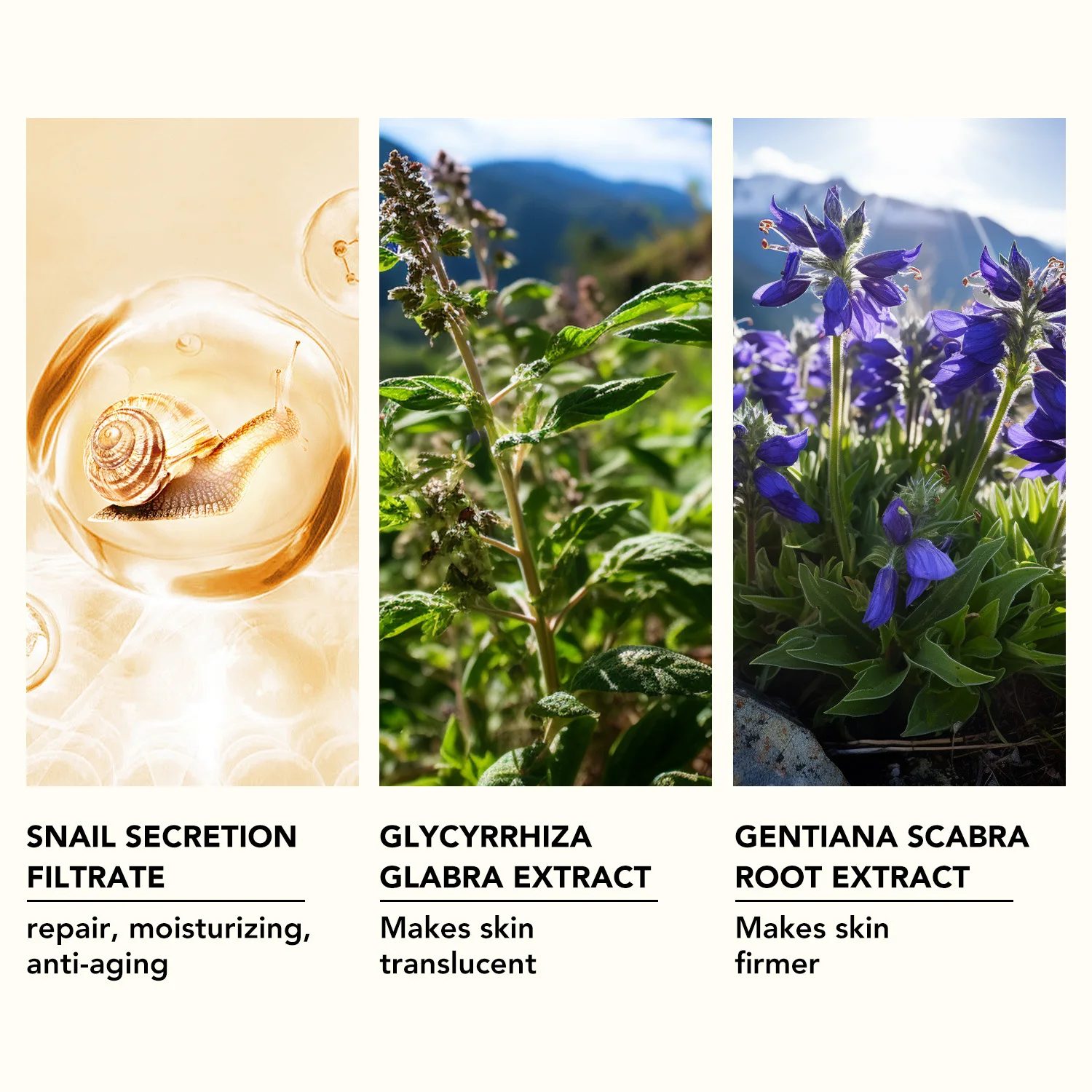 New Arrival Wholesale Niacinamide Snail Serum Anti-Aging Brightening Snail Serum Skin Care Intense Moisturizing Face Serum