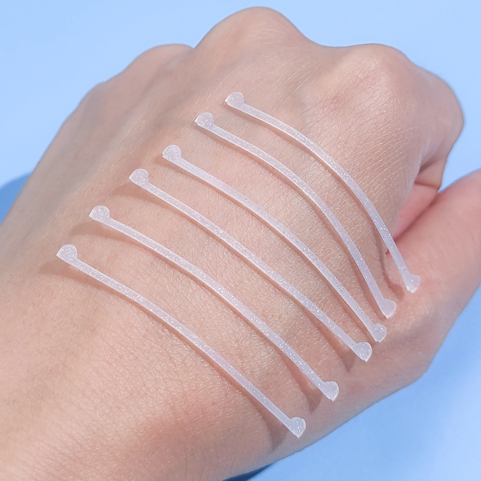 Silicone Soft Transparent Glitter Lash lift Ribbon Eyelash Lifting Thin Cover Eyelash Lamination RibbonsLashes Self Sticky Cover