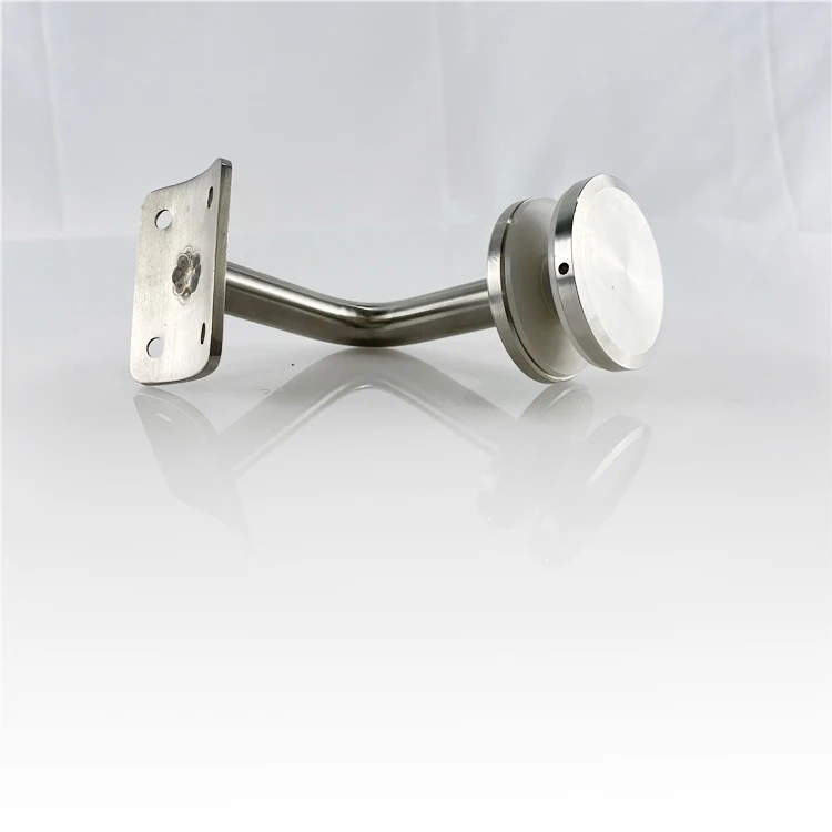 Modern Design Balustrade Fittings Glass To Tube 90 Degree Round Stainless Steel Railing Stair Handrail Bracket