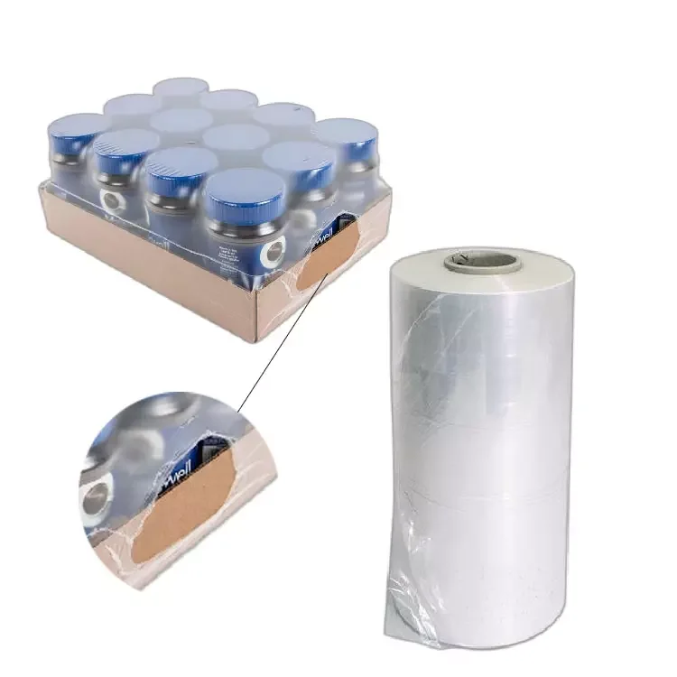 hot selling plastic Moisture Proof manual transparent Plastic Bottles pe Hot shrink wrap film