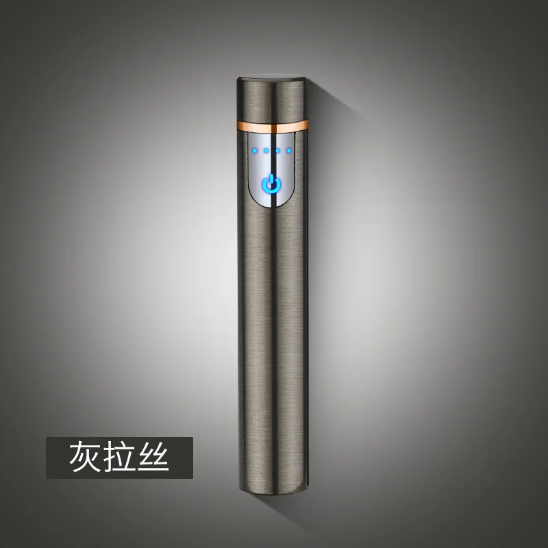 2024 Gk Modern Flameless Rechargeable Electric USB Light cigarette case tungsten cigarette Coil lighter