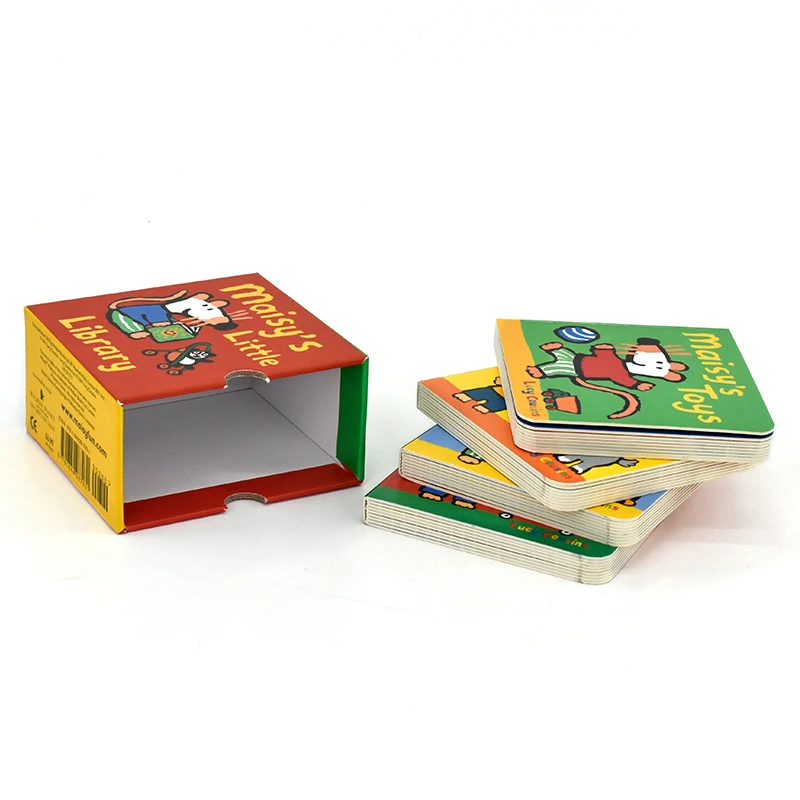 Customized Children Book Hard Cover Printing Service Board Book Cut Out Flip-flap Book Sets