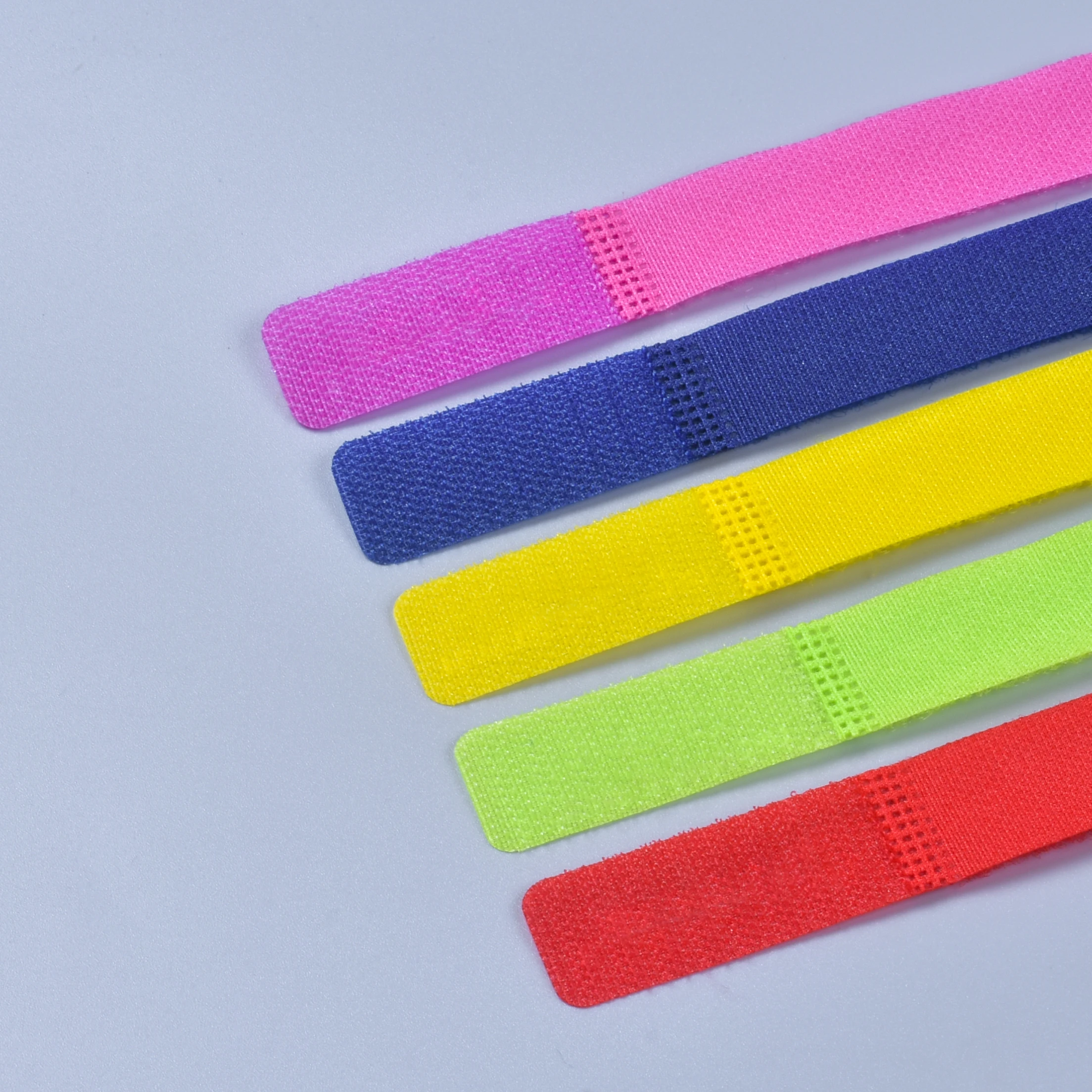 Dreieins PP Box 5 Colors Self Adhesive Hook And Loop Tape Cable Tie