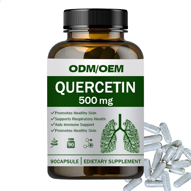 ODM/OEM Herbal Health Supplement Sophora Japonica Extract Vitamin 500mg Bromelain With Quercetin Capsules For Immune Support
