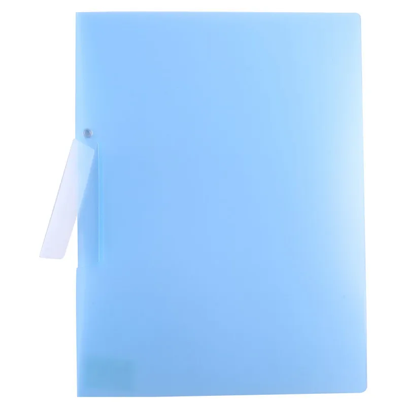 Side open button folder A4 draw rod clip 12 pack file folder PP file folder