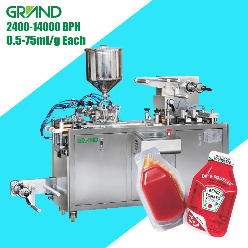 Good quality normal price DPP 80 blister machine sauce honey ketchup souses blister packing machine for sause