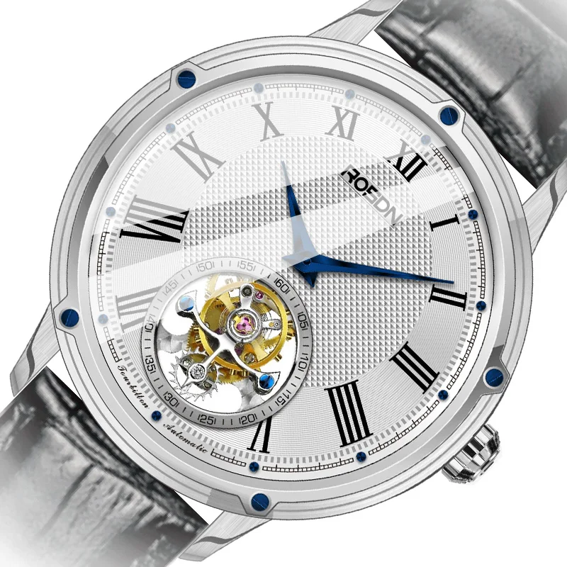 Mechanical Tourbillon Watch Custom Manufacturer From Shenzhen Mechanical Watch Movement Tourbillon Watch 5 BAR