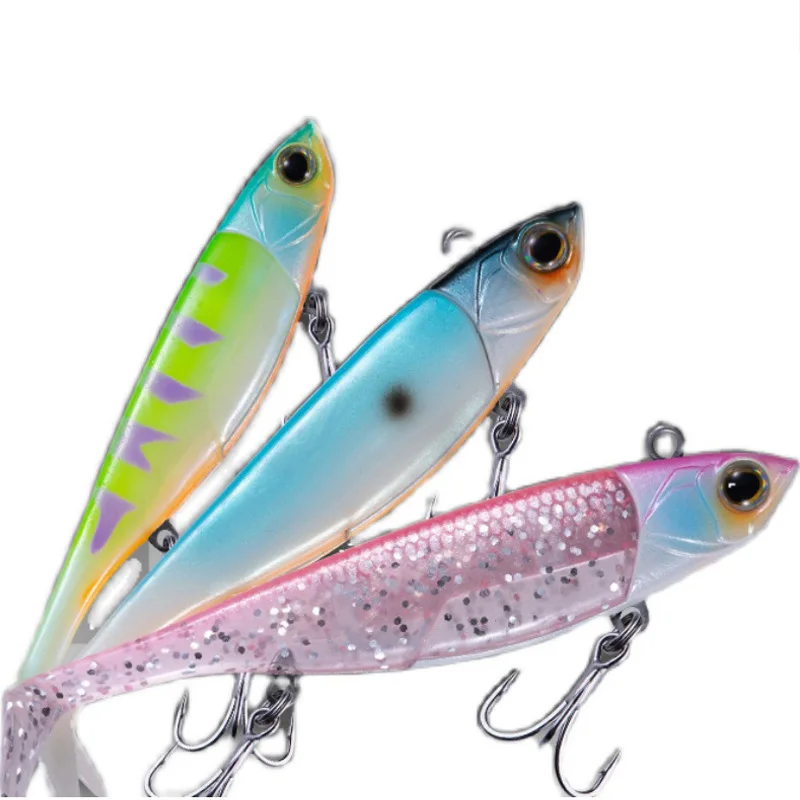 New arrival Artificial 22g 38g jig head soft bait soft jigging rubber lure pesca T tail fishing bass lures swim bait