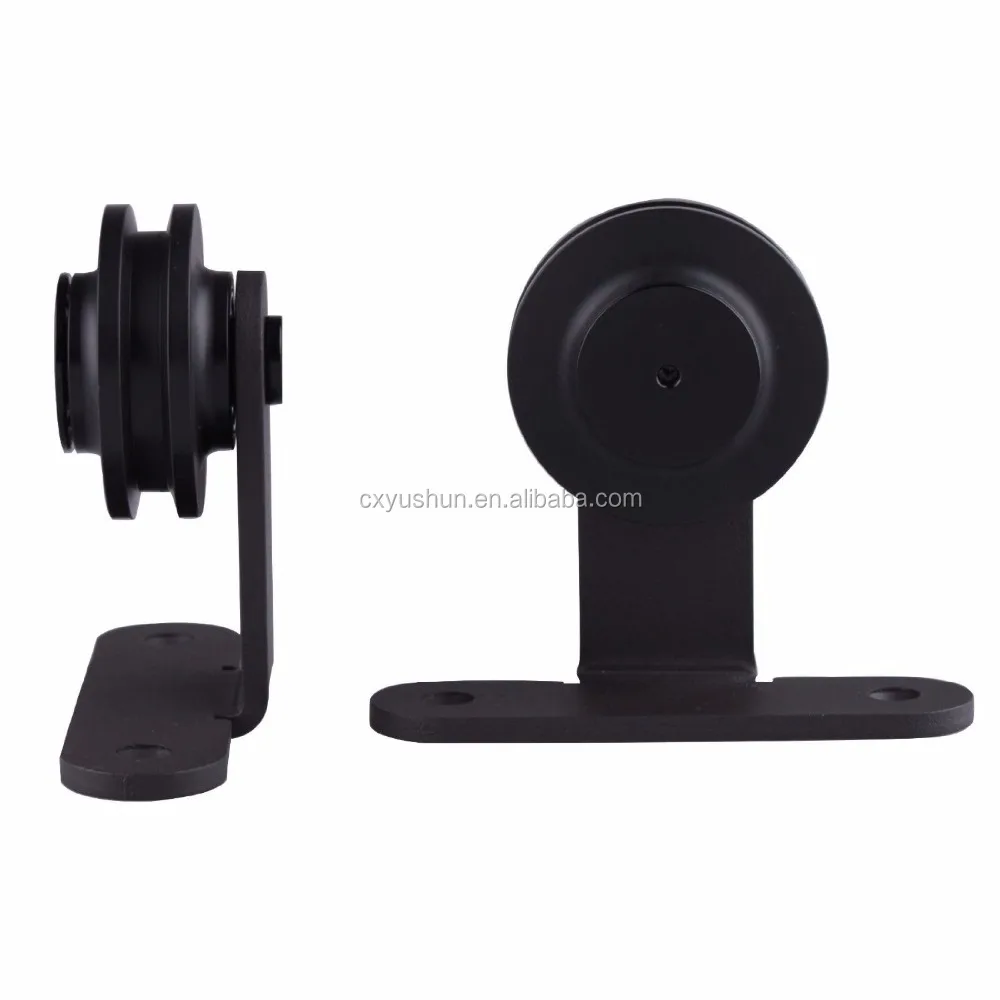 Hot  Sale High quality flat black sliding barn wood door other furniture accessories and door window accessories
