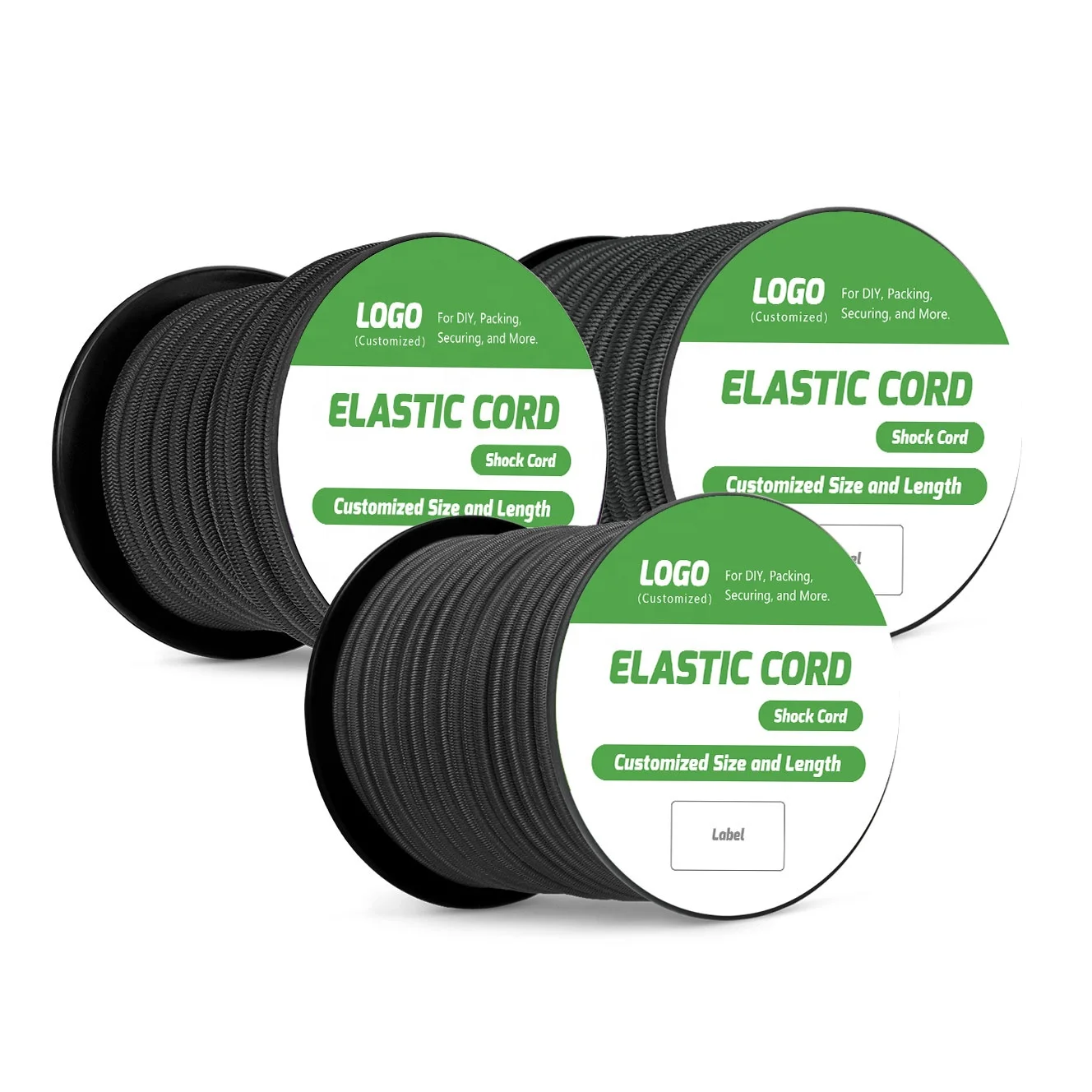 High Strength Durable Imported Rubber Latex Polyester 1mm 2mm 3mm 4mm 5mm 6mm 8mm 10mm Elastic Bungee Cord Shock Cord