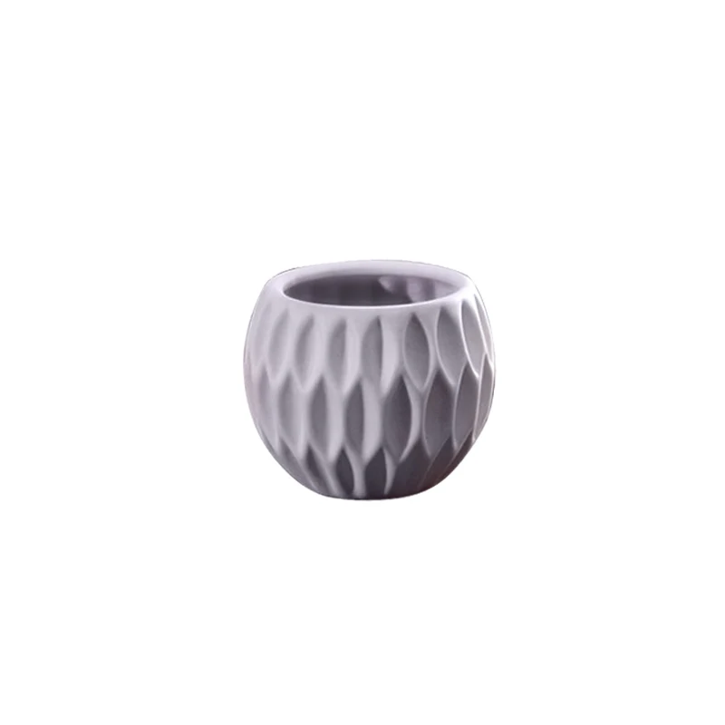 
High quality hollow ceramic vase hemispherical ceramic flower pot 