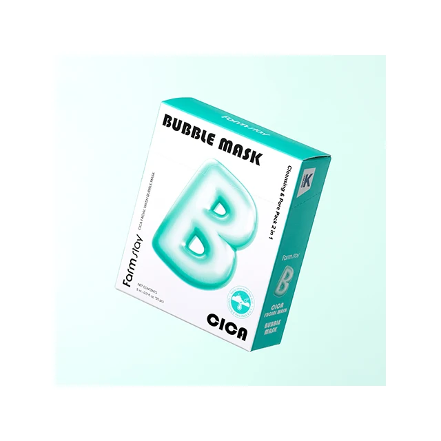 Korean High Quality Popular Brightening Non-irritating Nourishing Farmstay Cica Facial Wash Bubble Mask Face Cleanser
