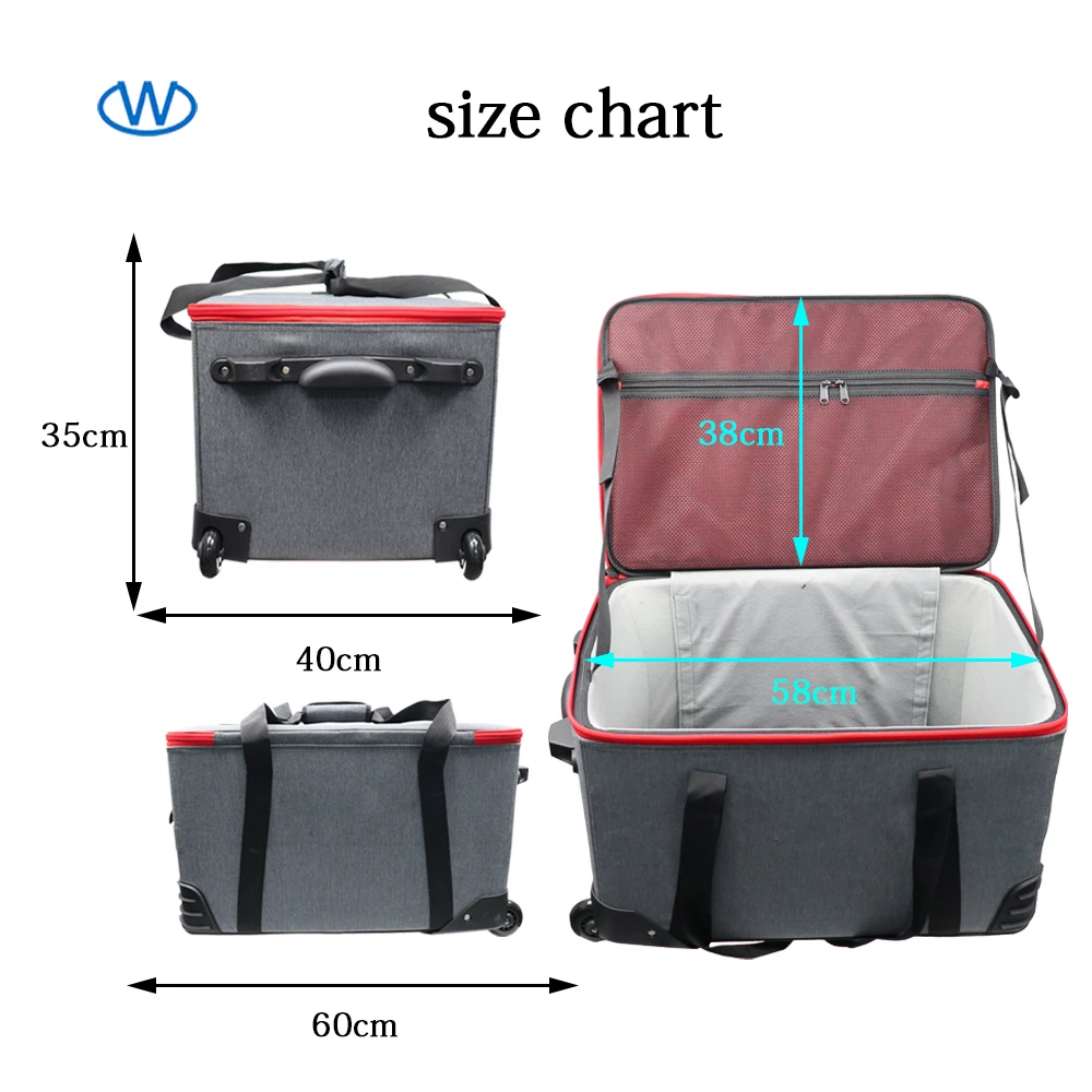 Customized hard non-woven fabric shell zipper luggage multi size travel trolley case 4 wheels portable  carry on suitcase