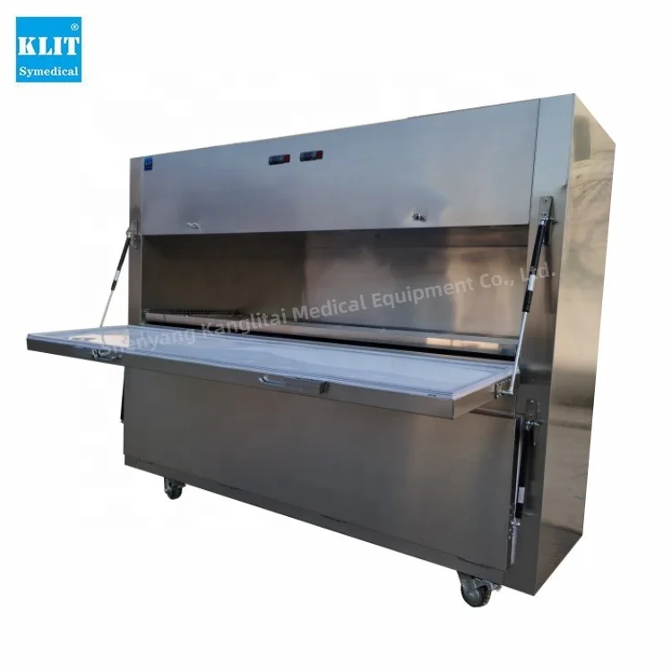 2 corpse mortuary chamber freezer cold storage for mortuary with stainless steel refrigerator