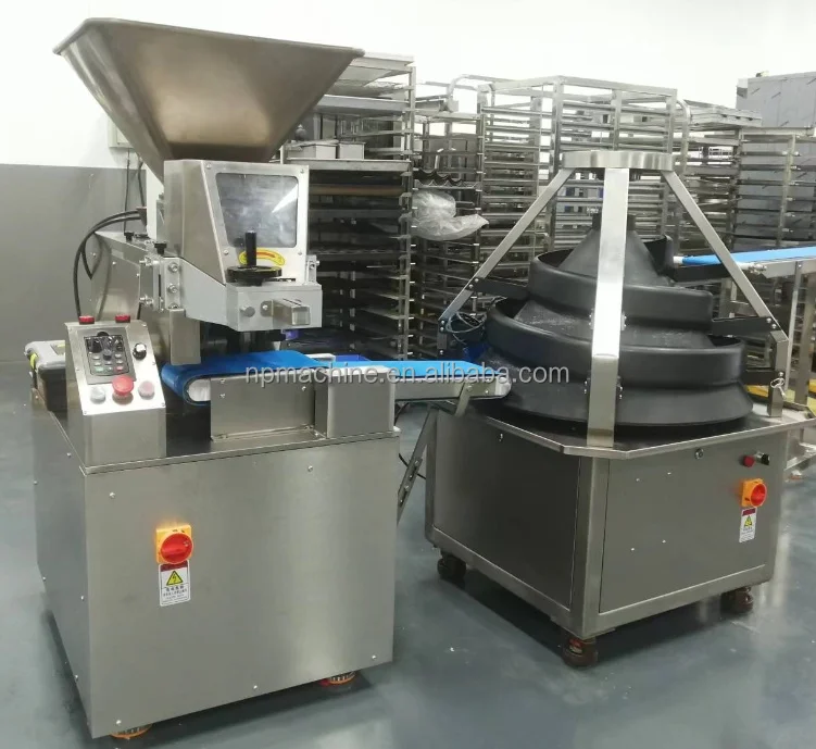 continuous bread dough dividing machine volumetric dough cutter dividers rounder machine round dough divider and rounder machine