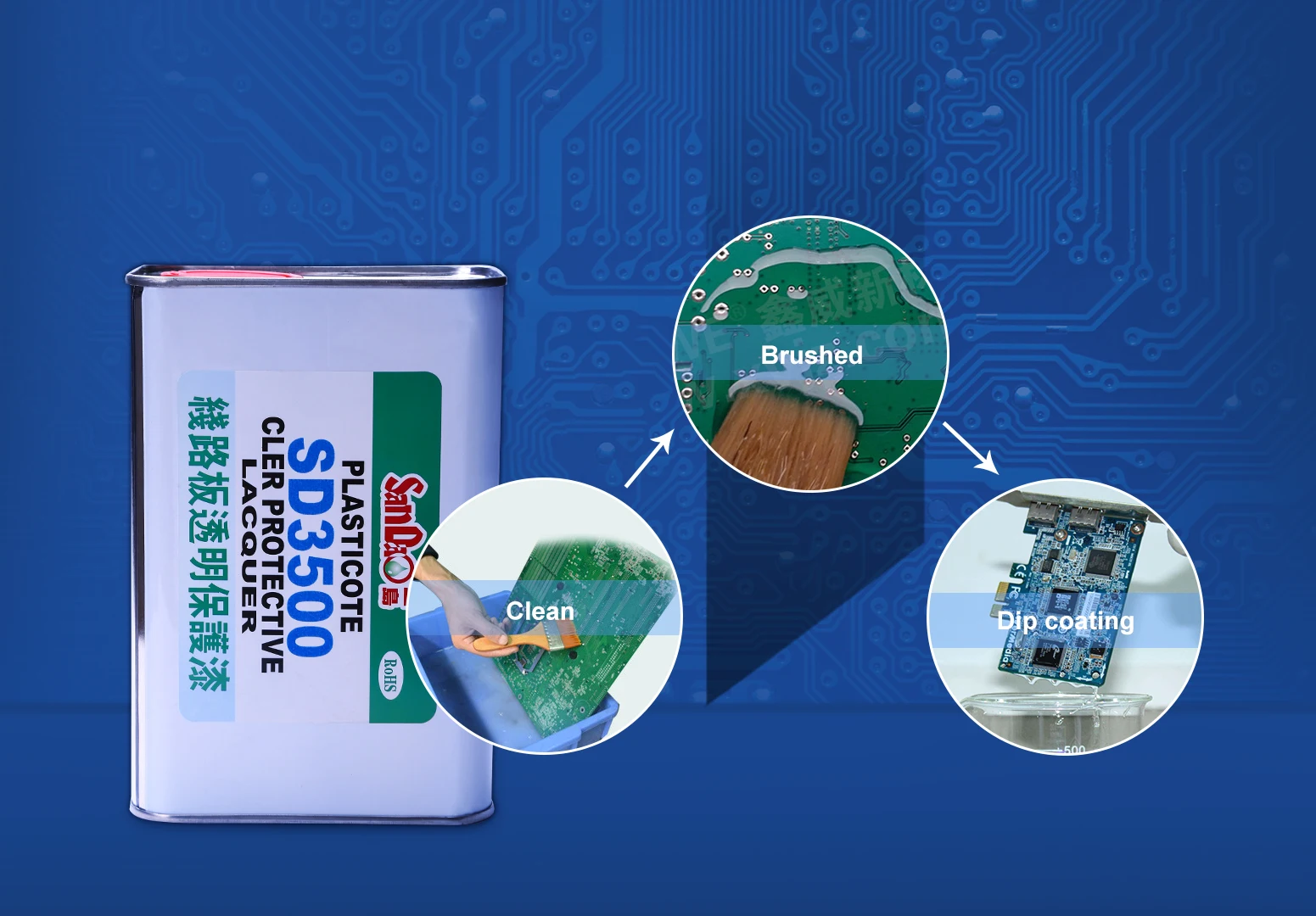 Factory Price SD3500 Circuit Board Electrical Insulation Silicone Waterproof Coating Adhesive