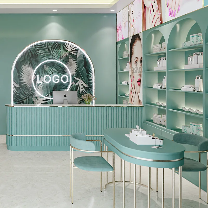 Wholesale Retail Makeup Shelves Cosmetic Shop Skin Care Dress Cloth Glass Corrugated Paper Cigarette Displays Stand