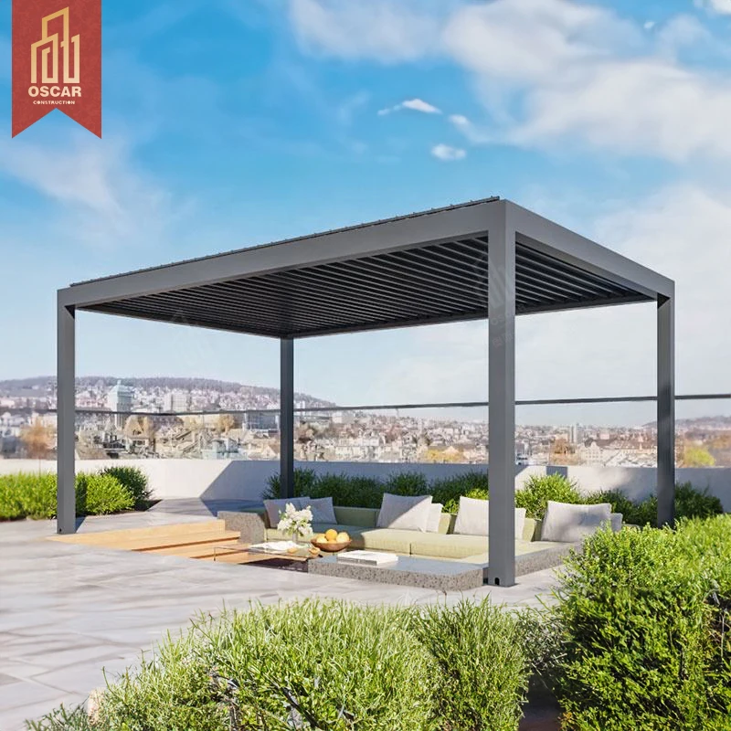 Easily Assembled Aluminium Opening Patio Roof Pergola Pavilion