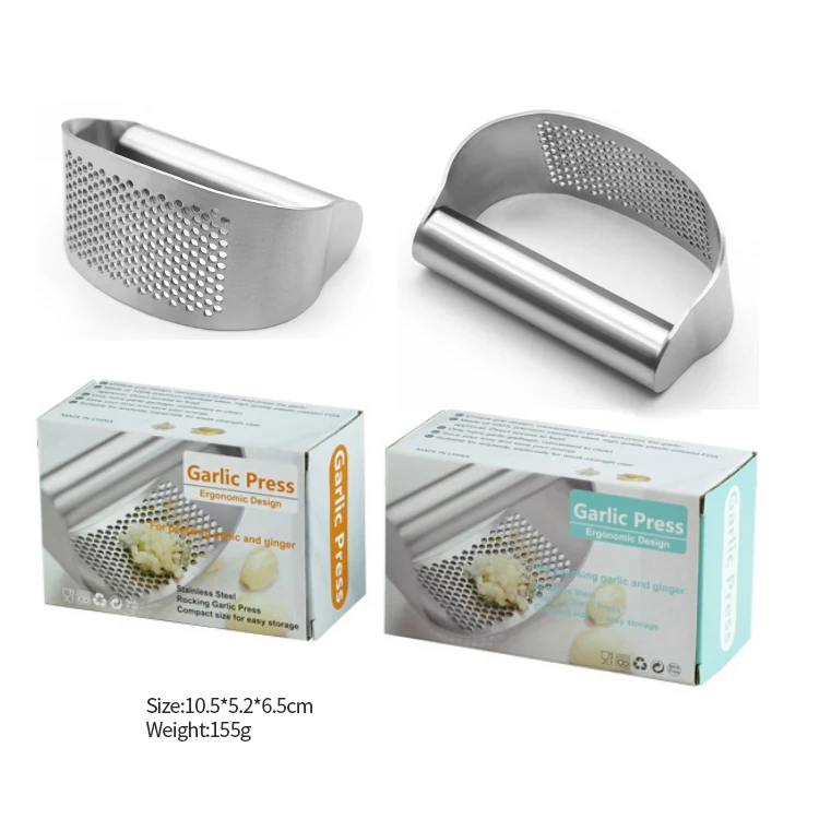 2020 пресс для чеснока Rocker-Измельчитель чеснока из нержавеющей стали