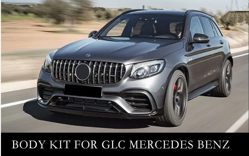 kailite -168-Good Quality GLC 63S Style Body Kit With Main Grill Bumpers For Mercedes GLC Class X235 GLC 200 220 260