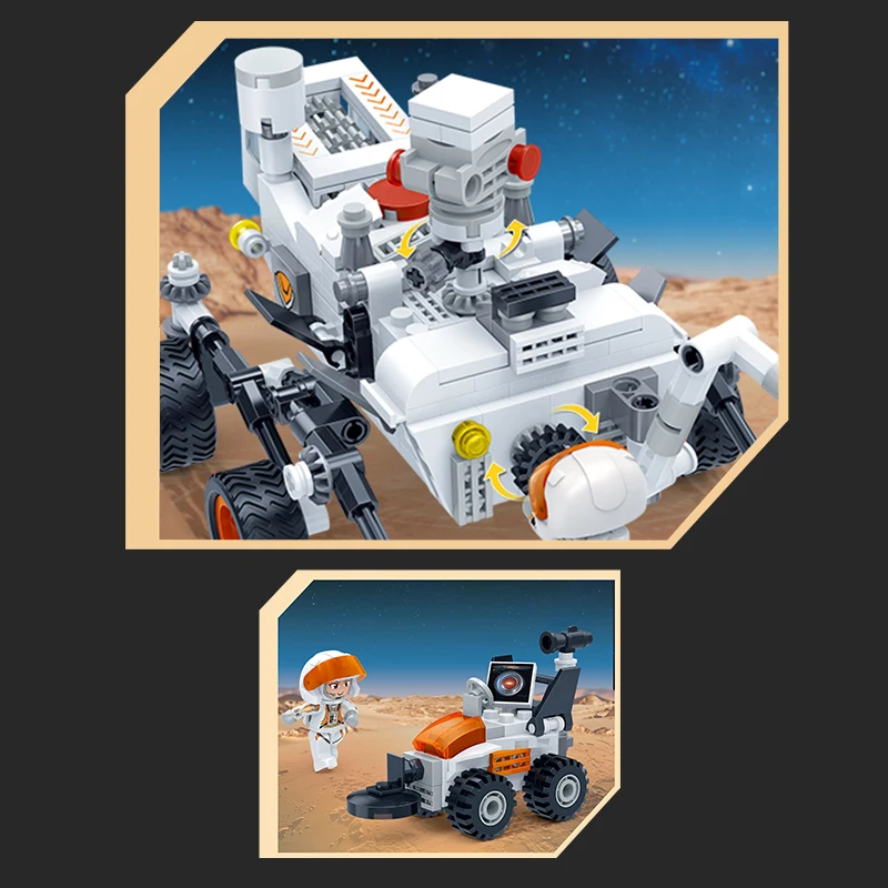 Popular Toys 6418 Explore Mars Series Building Bricks Toy For Christmas Gift