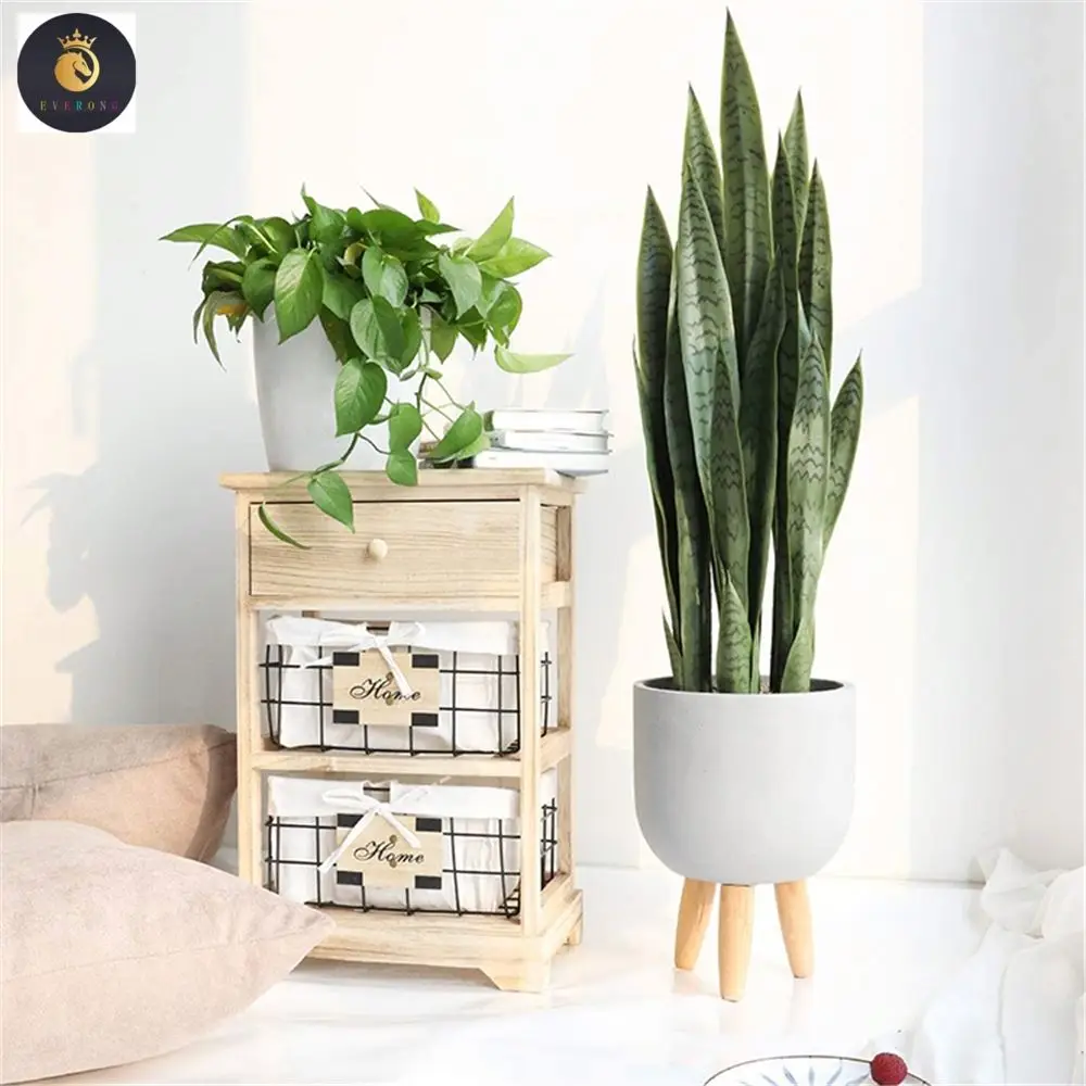 Artificial Plant In Pot Big Sansevieria Tree Snake Plant For Indoor Home Office Decor