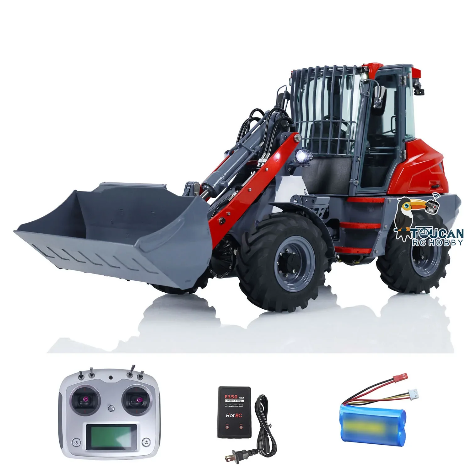 AOUE MCL8 1/14 LESU Metal Hydraulic RC Loader RTR Remote Control Car Ready to Run Trucks Finished Model  for Boys THZH1770