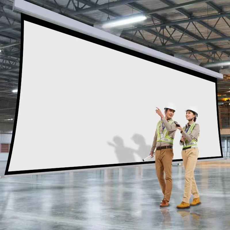 Wall Mounted Motorized Projector Screen of Electric Projector Screen for Automatic Projector Screen