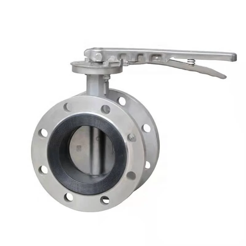 PN16 150LB Valve Butterfly CF8 Stainless Steel Soft Seal Flanged Butterfly Valve