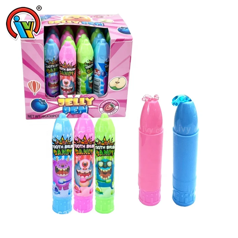 New arrival crayon fruit jelly liquid jam gel candy supplier