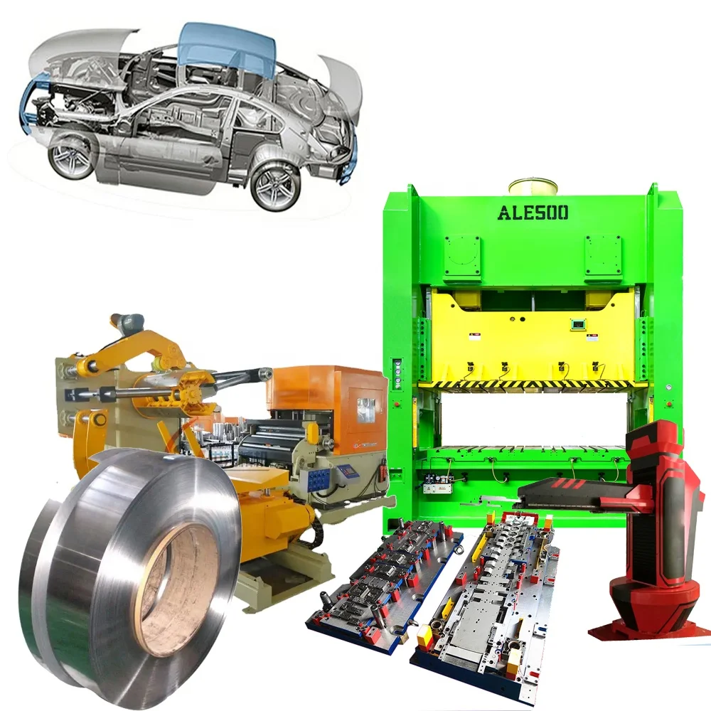 Deep drawing mold Mechanical power press ALE 200T with 2D manipulator and stage mold whole line solution