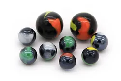 Aobang funny games 14mm 16mm 25mm Glass Marbles Game Ball for children