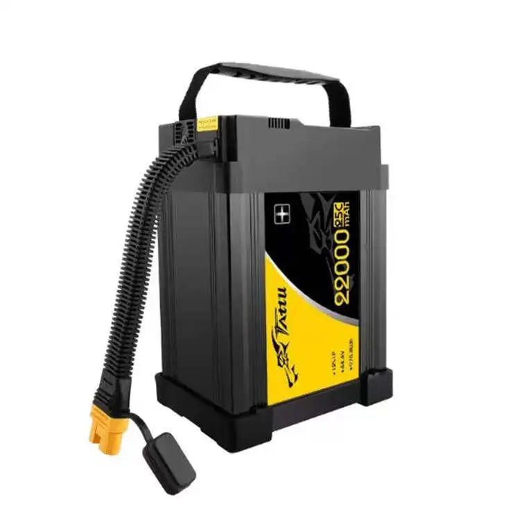 Tattu PLUS 44.4V Replacement Lipo Battery Rechargeable Smart Battery 25C 12S1P 22000mah Ce Power Battery with Accessories 100A