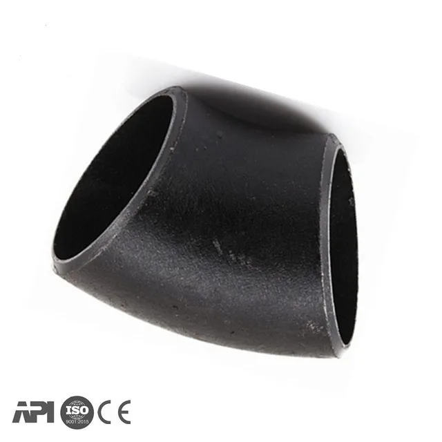 lr 45 degree carbon steel pipe elbow