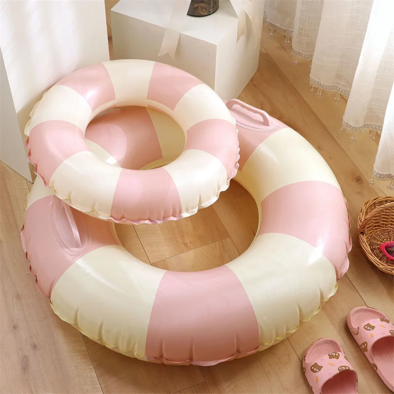 Hot Selling Inflatable PVC Adult and Kids Floating Round Double Airbag Swimming Ring for Summer Pool