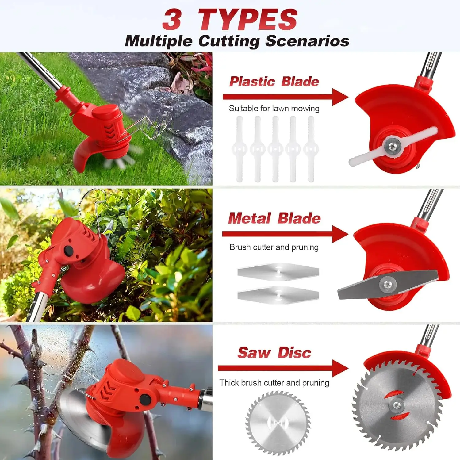 Powerful Motor High Efficiency Garden Tool Lawn Mower Grass Cutting Machine Grass Trimmer Brush Cutter