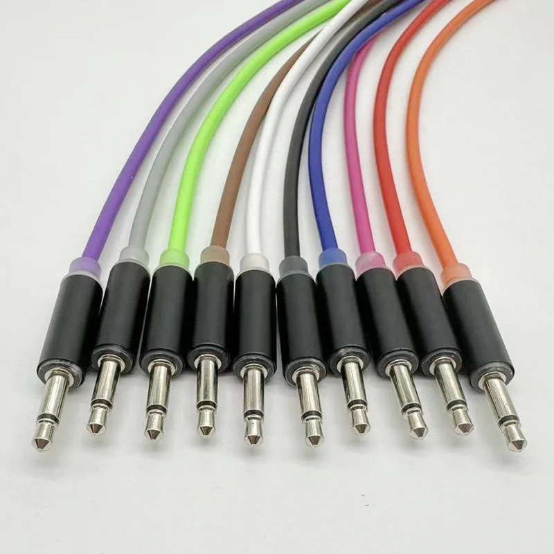Custom any length With LED light 3.5mm aux audio jack cable auxiliary cable 3.5mm audio cables
