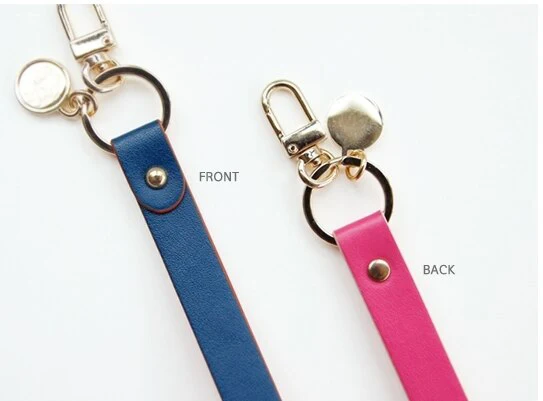 luxury leather keychain camera wrist wallet hand straps