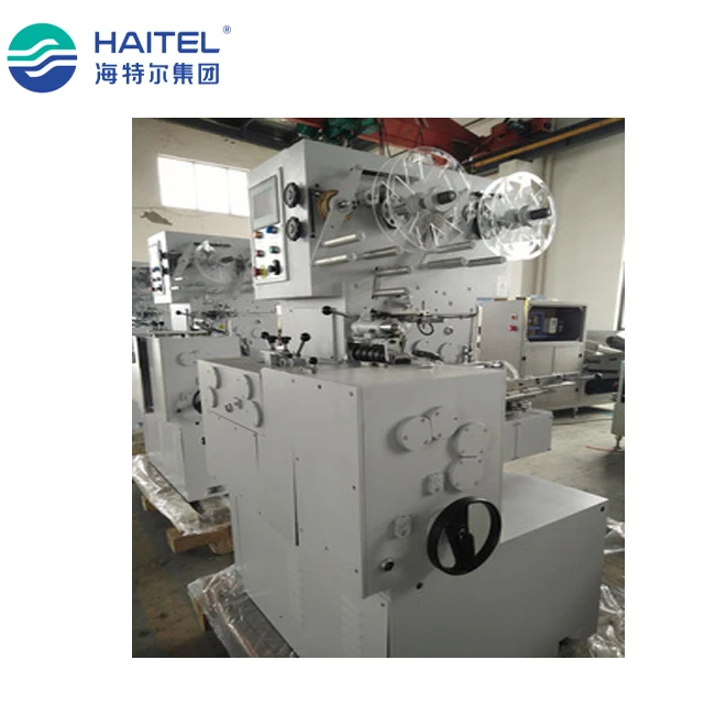 Fully automatic toffee candy cut and double twist folding wrapping wrap packing machine