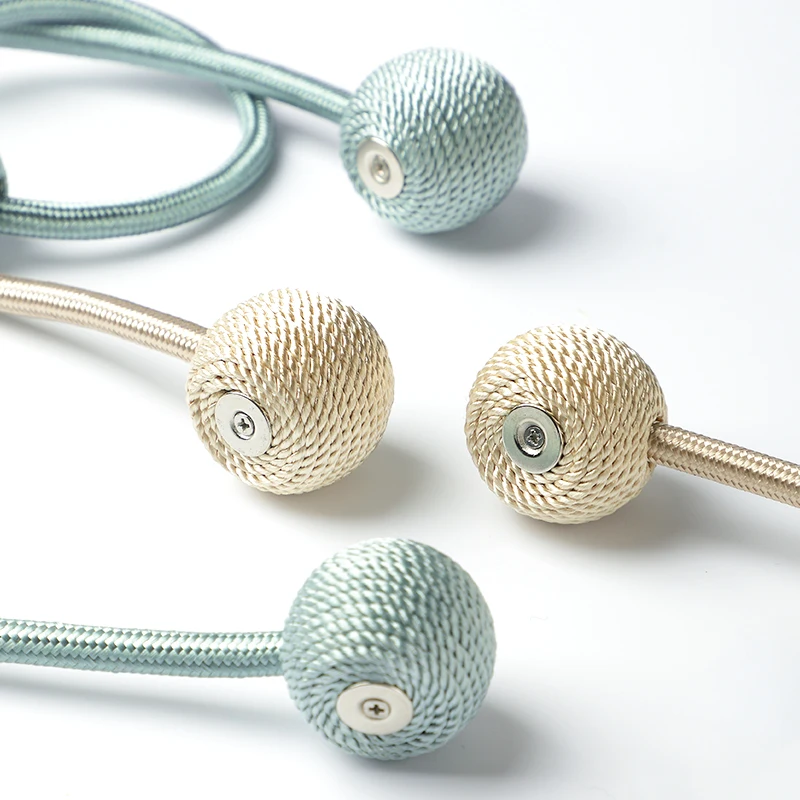 R & C Современные магнитные металлические Завязки для штор, конопляные завязки, застежки для штор, декоративные завязки для штор/