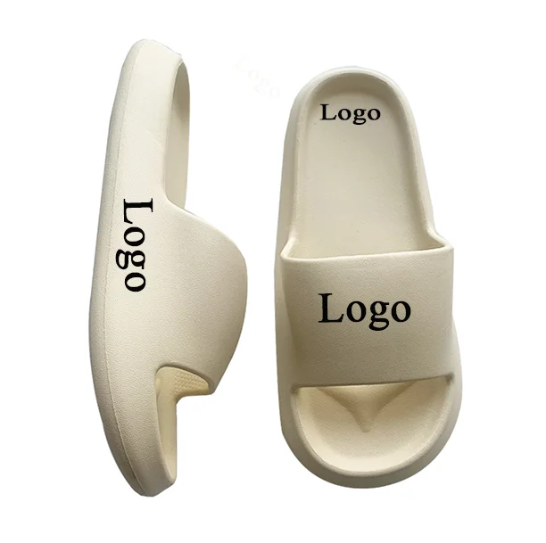 Hot Selling Custom French Durable Sole Grey Color EVA Slide Asian Style Oem Logo Women Slide  EVA Slide Slippers