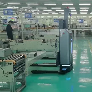Вилочный погрузчик AGV робот для внутреннего и наружного использования многоуровневый Интеллектуальный с автоматическим управлением складской