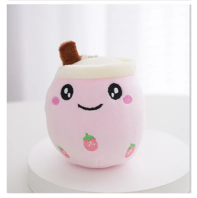 Оптовая Продажа с фабрики 10 см мягкий фруктовый молочный чай Boba Bubble peluches Juguete маленький плюшевый брелок для ключей boba