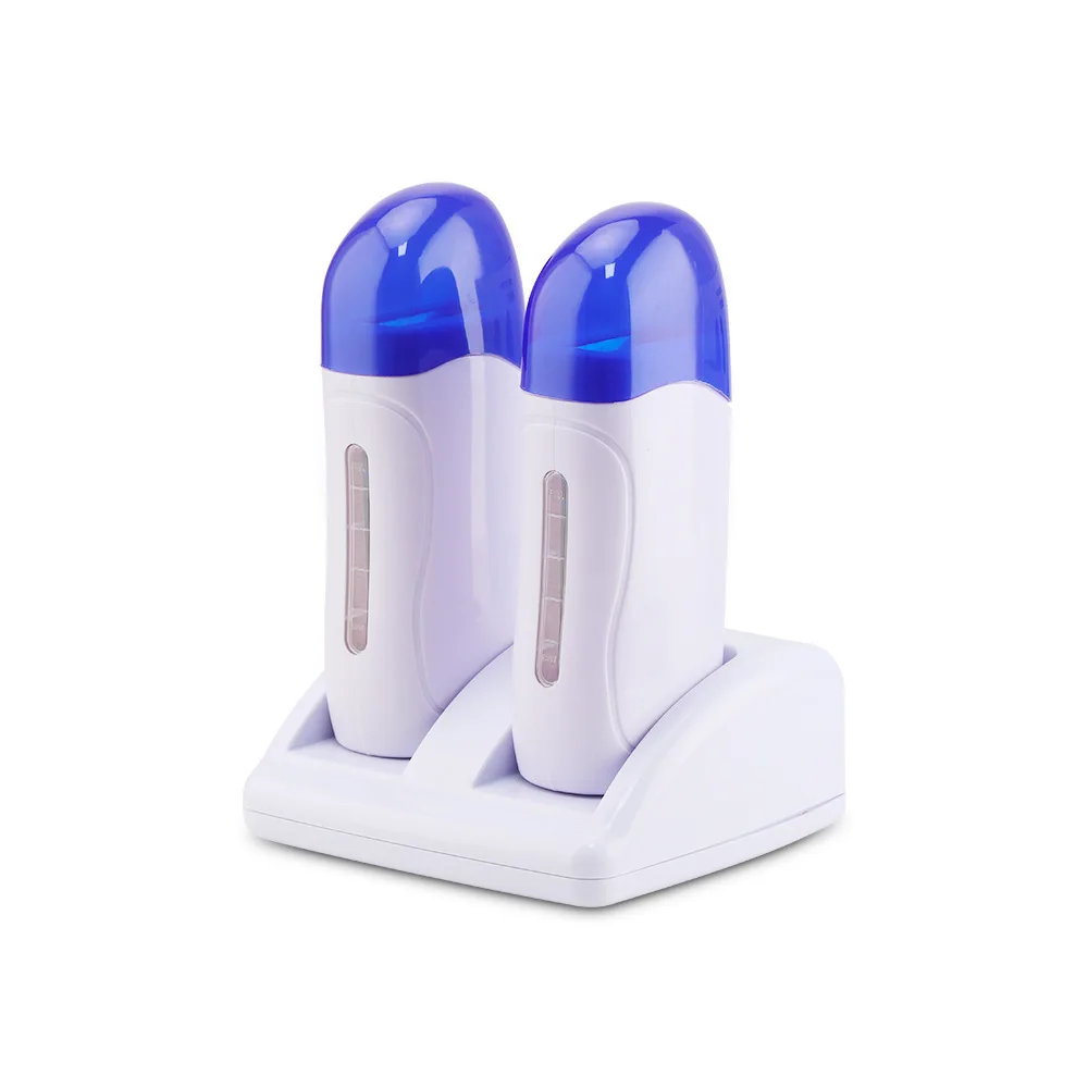 80W 200cc Handheld Portable Waxing Machine Instrument Beeswax Hair Removal Appliances Depilatory Double Roll Wax Heater