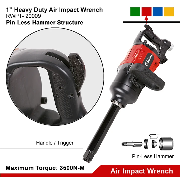 Sale Professional Heavy Duty Pneumatic Impact Wrench 1 inch High Torque Pneumatic Air Impact Wrench Tool Set Price