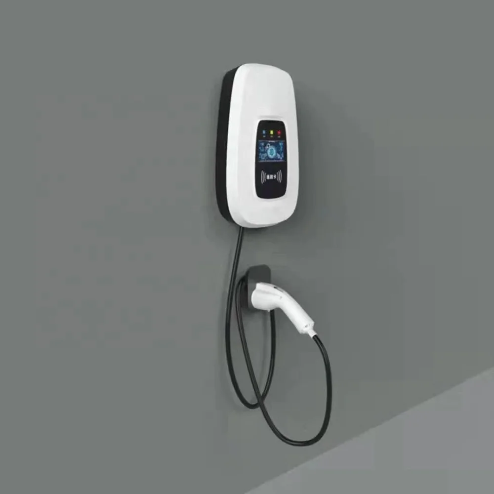 Смарт-зарядная станция IP65 AC 220 В Type2 EV 7 кВт 11 22 с одним двойным пистолетом настенная зарядная