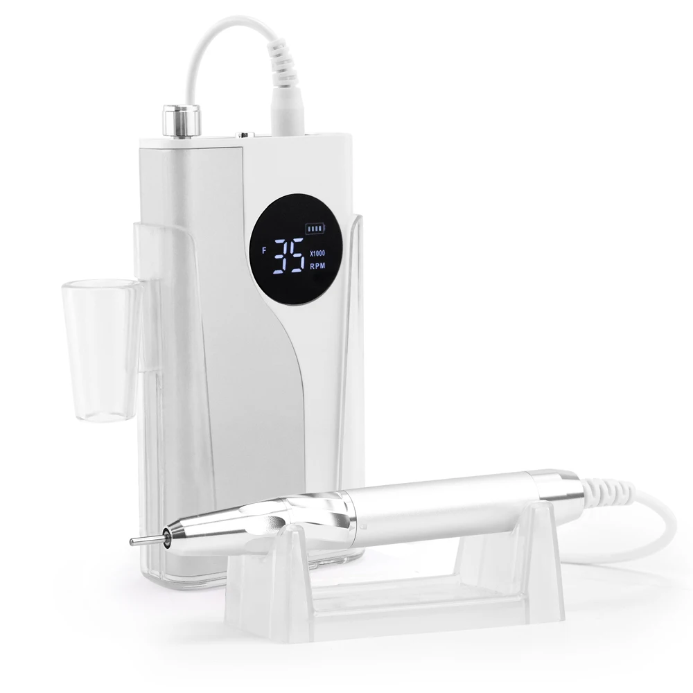 2024 New Simple Design 35000 RPM Cordless Brushless 85W Professional Electric Nail Drill Machine For Nail Salon