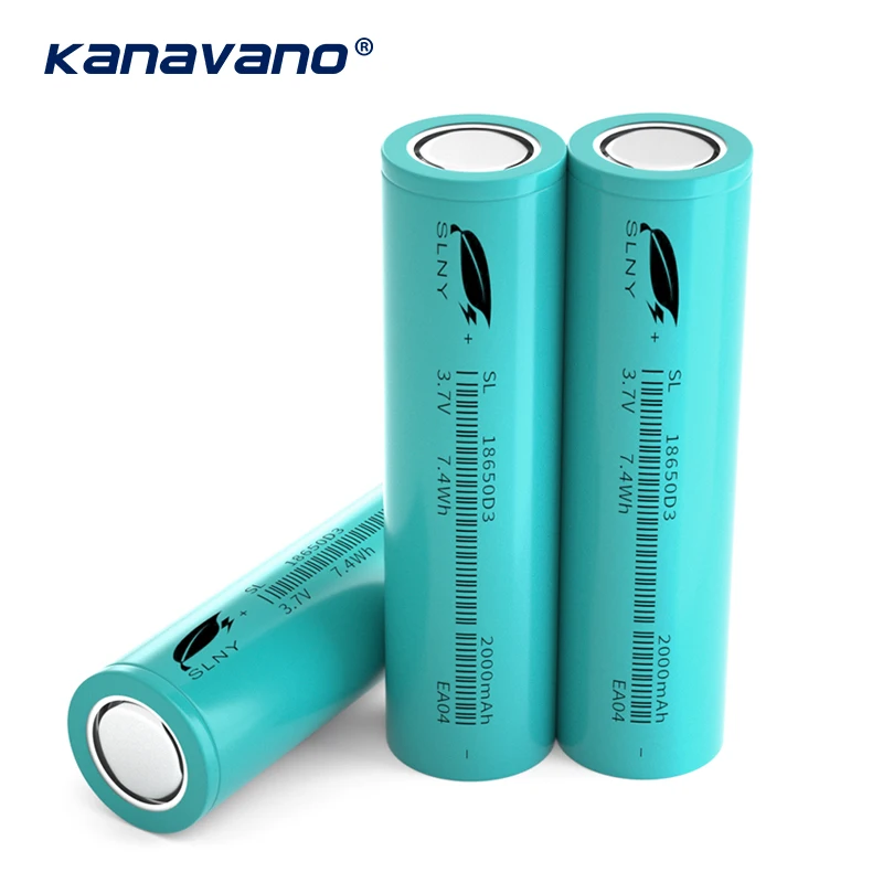 Wholesale 18650 rechargeable inr 3.7v 2000mah 3C lithium ion battery for electric vehicles