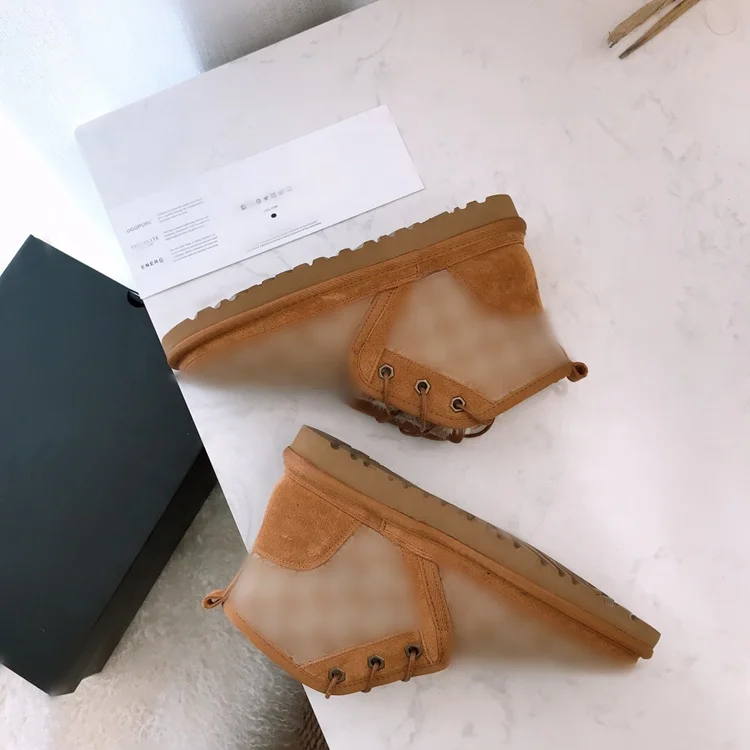 2021Best Selling Fashion Trend Adult Kids Designer Lace-up Ankle Winter Uggh Boots For Women Men