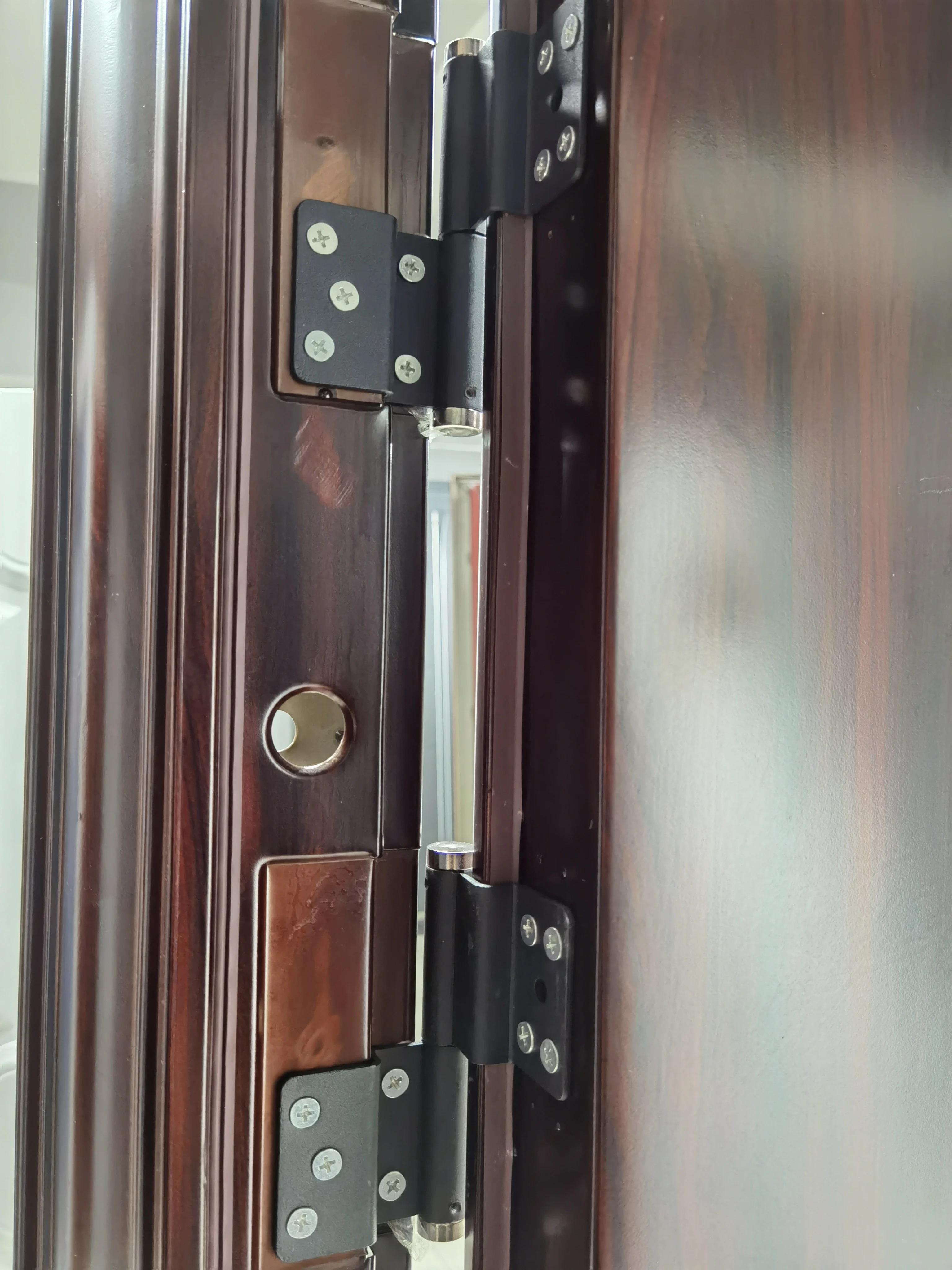 Phipulo High Quality Low Iron Door Entry Price India Design Double Open Safety  Steel Doors